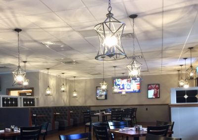 Lighting Fixtures In A Restaurant Interior